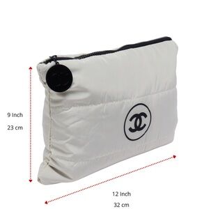 GIFT WITH PURCHASE ITEM!!! Made for CHANEL NOT by Chanel. Ivory  with Black Logo